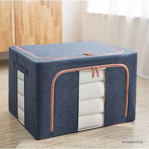 100L Clothes Organizer With Steel Frame, Foldable Clothes Organizer, 60*42*40cm