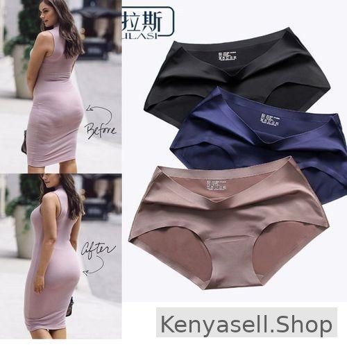 Ladies Ice Silk Underwear Women Sexy Seamless Panties Pack Of 3