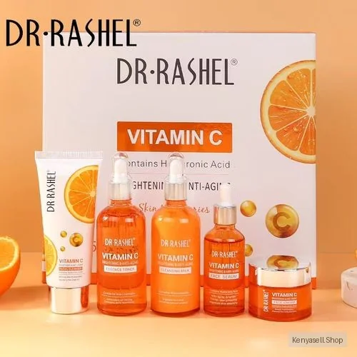 Dr. Rashel Vitamin C Brightening & Anti-Aging Skin Care Series (5PCs Set)