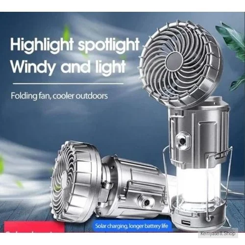 Portable LED Camping Lantern With Fan