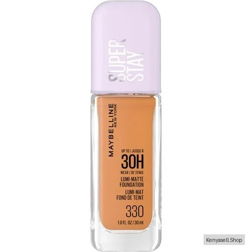 Maybelline Super Stay 30H Lumi-Matte Foundation 330, Lightweight and Buildable Full Coverage Foundation Makeup For Up To 30HR Wear, 30ml