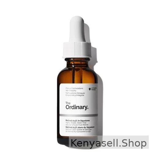 The Ordinary Retinol 0.5% in Squalane  A moderate-strength retinol serum that targets general signs of skin aging