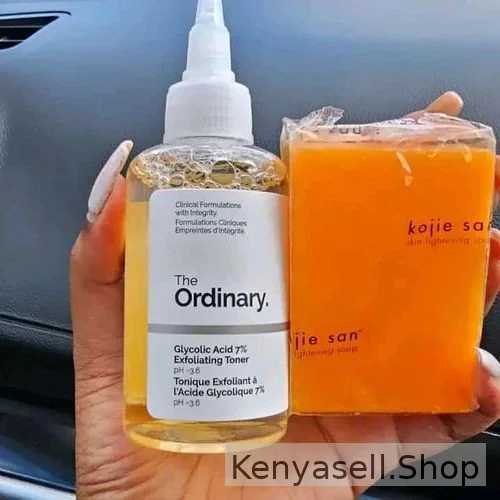 The Ordinary Glycolic Acid 7% Toning Solution And Kojie San Soap