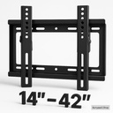 14"-42" TV Flat Panel Wall Bracket Holder Black