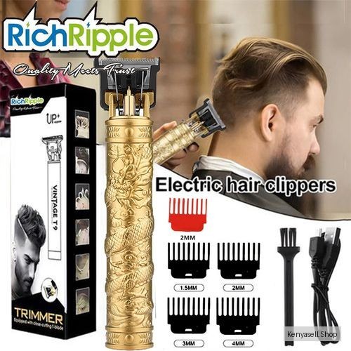 RichRipple Metal Electric Hair Clippers Rechargeable Beard Hair Trimmer Salon Hair Cutting Kit  Vs Limit Comb