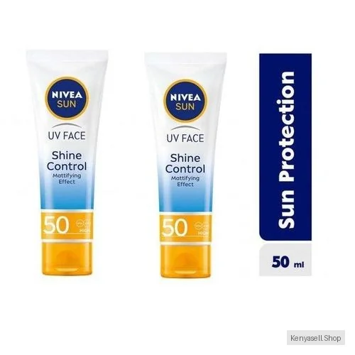 NIVEA UV Face Shine Control Cream SPF 50 – 50ml Pack of 2
