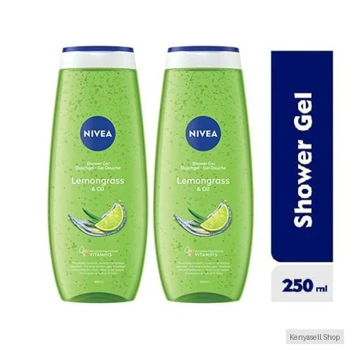 NIVEA Lemongrass & Oil Shower Gel For Women - 250ml (Pack Of 2).