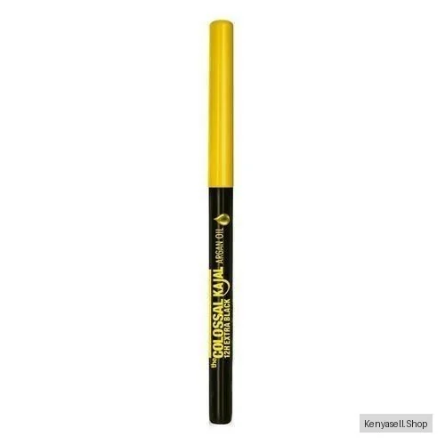Maybelline Colossal Kajal Eyeliner with Argan Oil, Matte, upto 12H Black, Pencil with Deep Dark Pigments - Extra Black