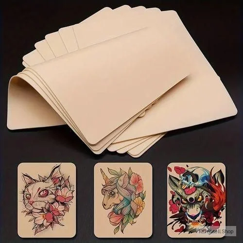 10pcs Double-sided Tattoo Practice Skin Sheet