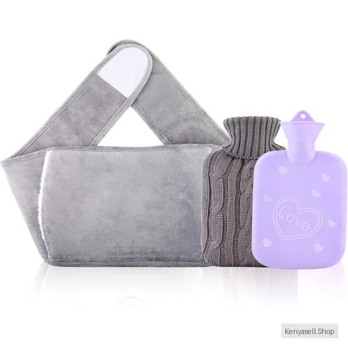 1L Hot Water Bottle With Waist Cover, Detachable Waist Warm Water Bag