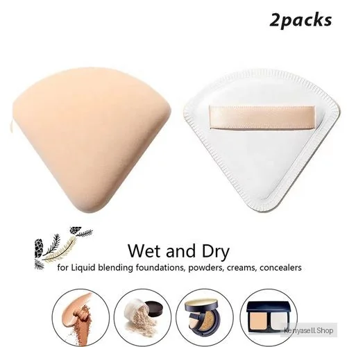 Soft Makeup Sponge Powder Puff Cosmetic Puff 2 Pcs