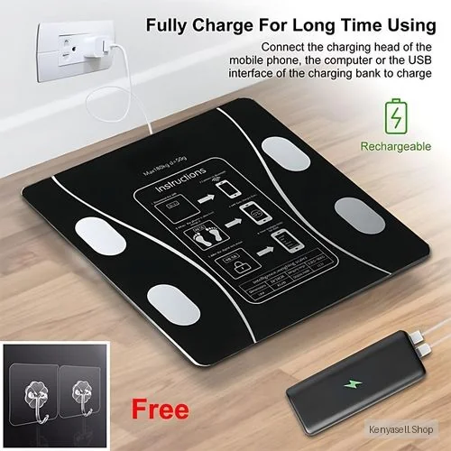 Multi-Functional Rechargeble Intelligent Weight Scale