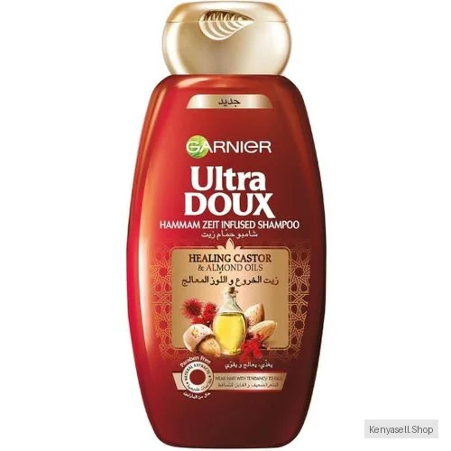 Garnier Ultra Doux Almond Castor Oil Shampoo For Weak Hair With Tendency To Fall 400ml