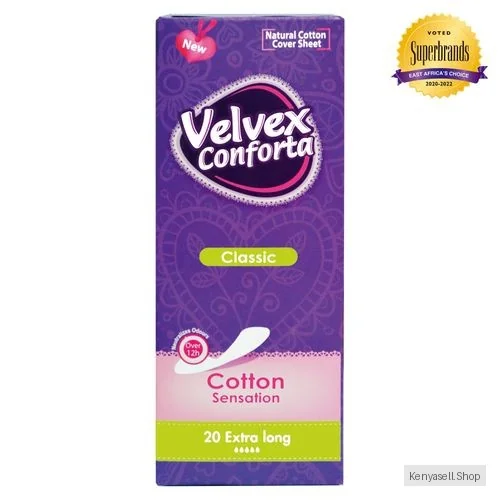 Velvex Conforta Panty Liners -Extra Long 20s