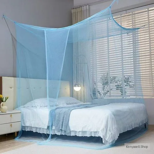 Mosquito Nets Without Stands 6x7 Blue Ultimate Protection Double Bed