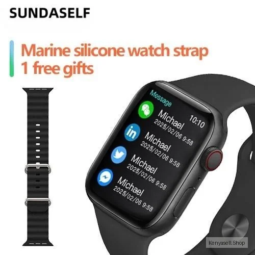 SUNDASELF 2.19''inch Smartwatch Native Storm Waterproof C90PRO Black