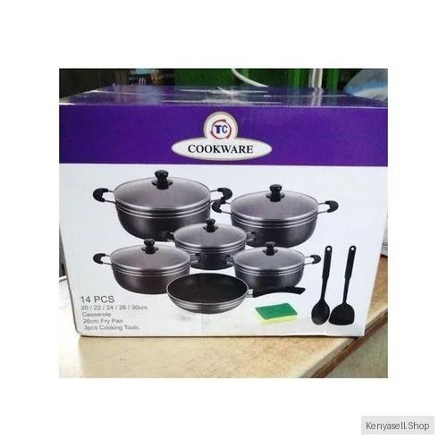 TC 14PCsHEAVY NON-STICK COOKING POTS/SUFURIA SET