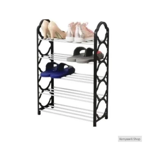 Nunix 5 Layer Shoe Rack Black (Smaller Design) SR5L