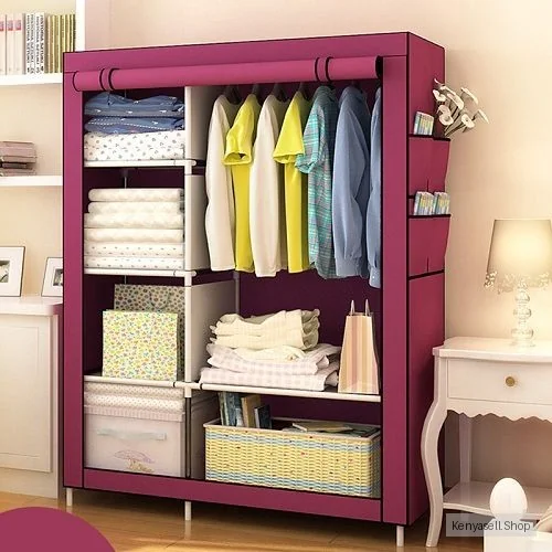 Cloth Wardrobe Wine Color(Red)