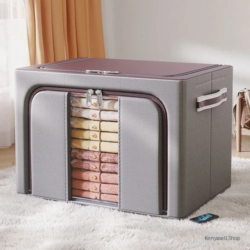 66L Oxford Cloth Storage Bag, Foldable Bed Storage Bag