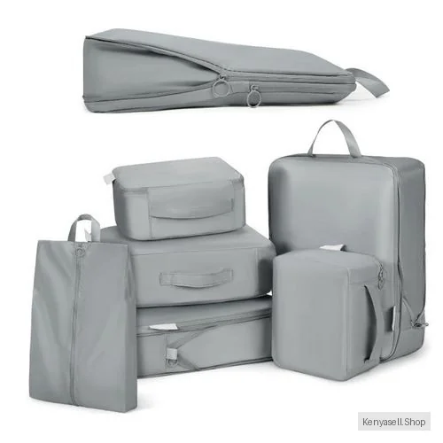 6 Pcs, Travel Compression Clothes Storage Set Storage Bags, Travel Bags Storage Organizer Suitcase Packing