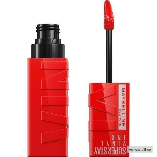 Maybelline Superstay Vinyl Ink Liquid Lipstick, Longwear, Smudge-free, Long Lasting up to 16hr, Highly Pigmented Color, Shine Finish - 25 Red-Hot