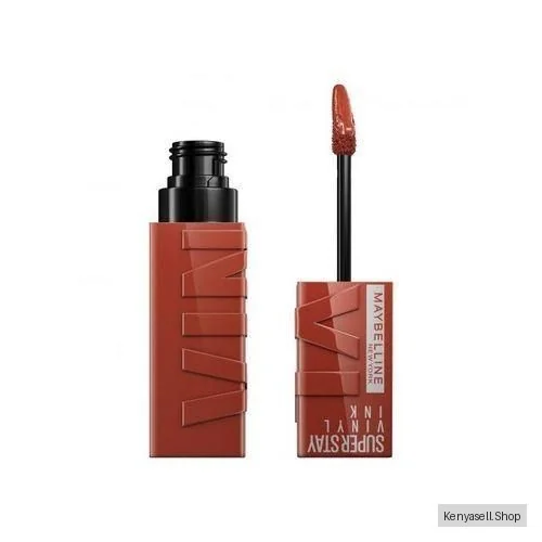 Maybelline Superstay Vinyl Ink Nude Shock Liquid Lipstick, Longwear, Smudge-free, Long Lasting up to 16hr, Highly Pigmented Color, Shine Finish - 130 Extra
