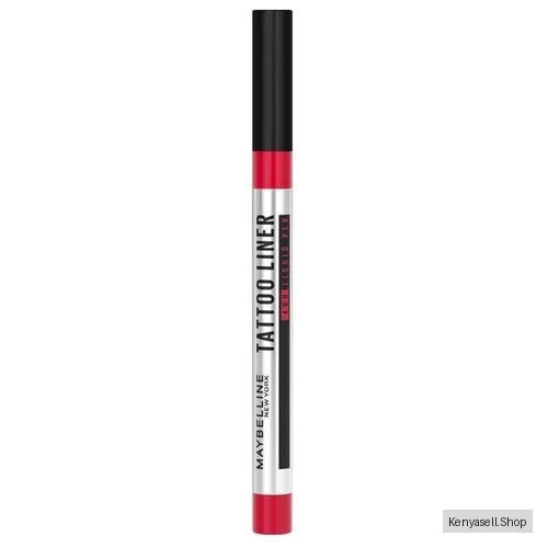 Maybelline Tattoo Linear Liquid Pen, 48H Long Lasting, Semi-Matte Finish, 2x Black Intensity, Defined, Intense Eye Look, For All Skin Tones And Types, Tattoo Performance Wear, Colour: Black, 100 Ml