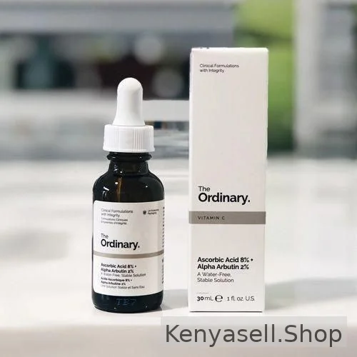 The Ordinary  Vitamin C Ascorbic Acid 8%+Alpha Arbutin 2%- Brightening Skin Tone ,Antiaging