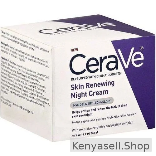 CeraVe Skin Renewing Night Cream -Moisturize Repair Antiaging Nongreasy