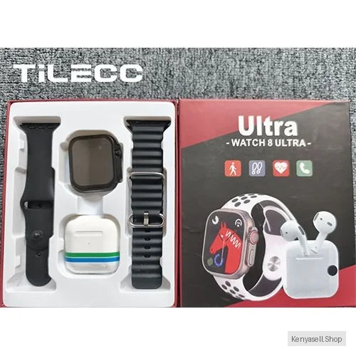 TiLECC Uitra 8 Smart Watch Dual Band 2-in-1 With Bluetooth Headset