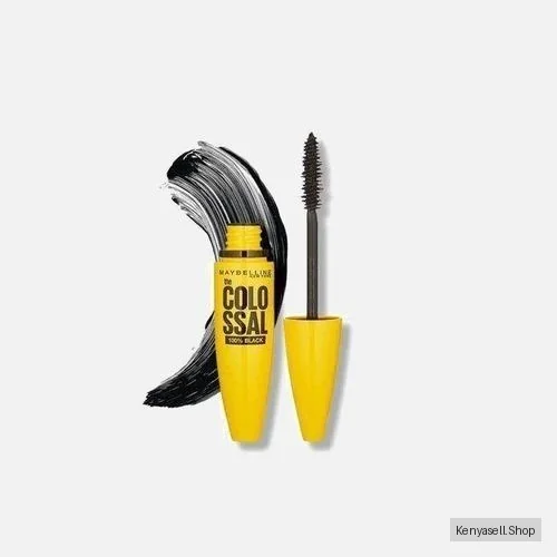 Maybelline Volume Express Colossal 100% Black Mascara, Collagen-enriched Formula for Enhanced Volume, Provides voluminous and dramatic eyelashes, 10.7ml