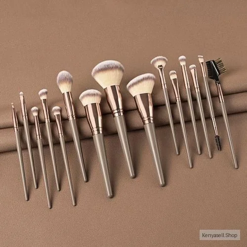 15 Pcs Professional Makeup Brush Set Complete Collection Professional Makeup