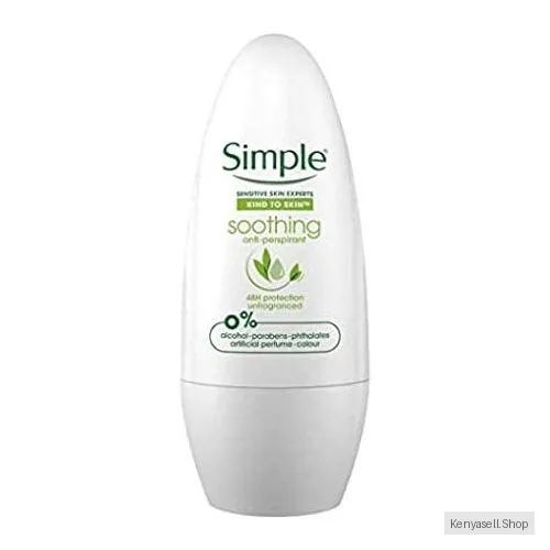 Simple Soothing Antiperspirant Roll On 45ml