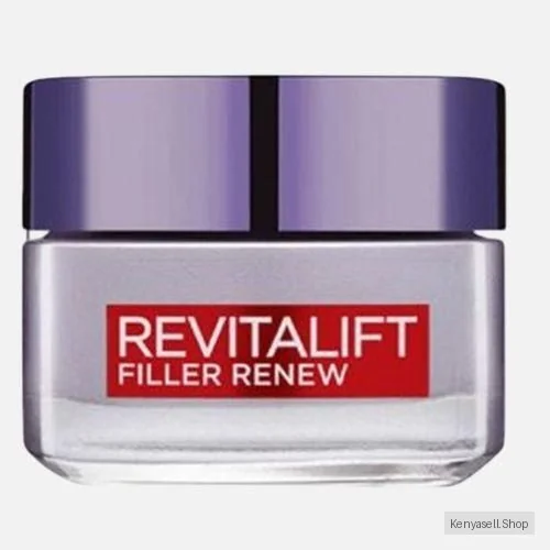 L'Oréal Paris Revitalift Filler Hyaluronic Acid Anti-Ageing Day Cream, Intensely Hydrates, Replumps Skin, and Smooth Wrinkles with Macro, Micro, and Micro-Epidermic Hyaluronic Acid - 50ml