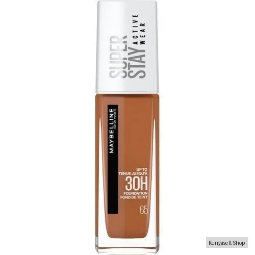 Maybelline SuperStay 30H Active Wear Foundation, 30 Hour Long-Lasting Liquid Foundation, Lightweight Feel, Water, Sweat And Transfer Resistant- 65 Coconut, 30ml