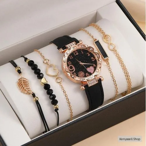 6pcs/set Women Watches Bracelet Set